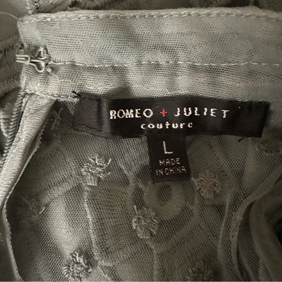 Romeo & Juliet Couture Dress Sage size L Women - Picture 5 of 15